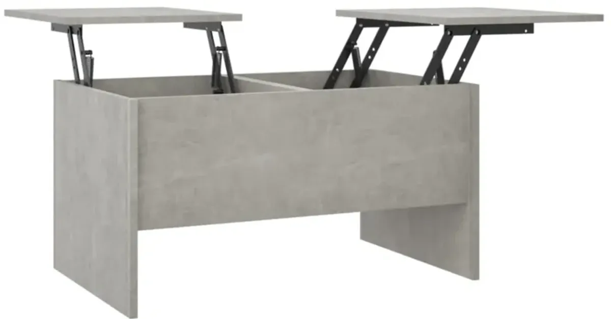 vidaXL Coffee Table Concrete Gray 31.5"x19.7"x16.7" Engineered Wood