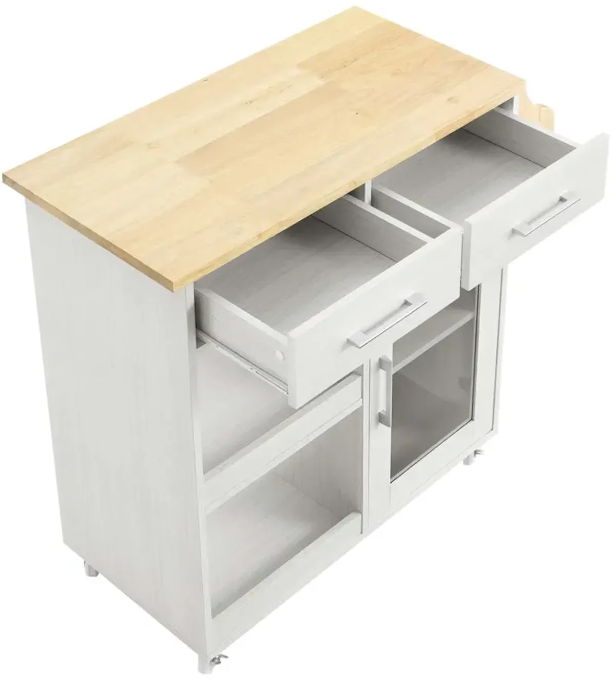 Culinary Kitchen Cart With Spice Rack