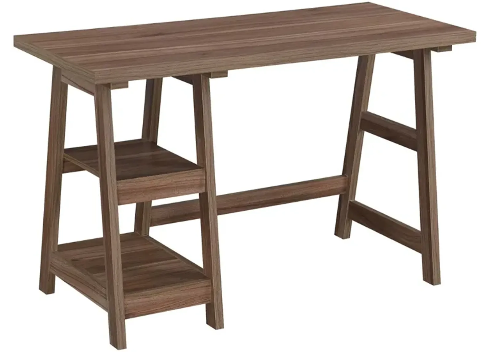 Convenience Concepts Designs2Go Trestle Desk with Shelves