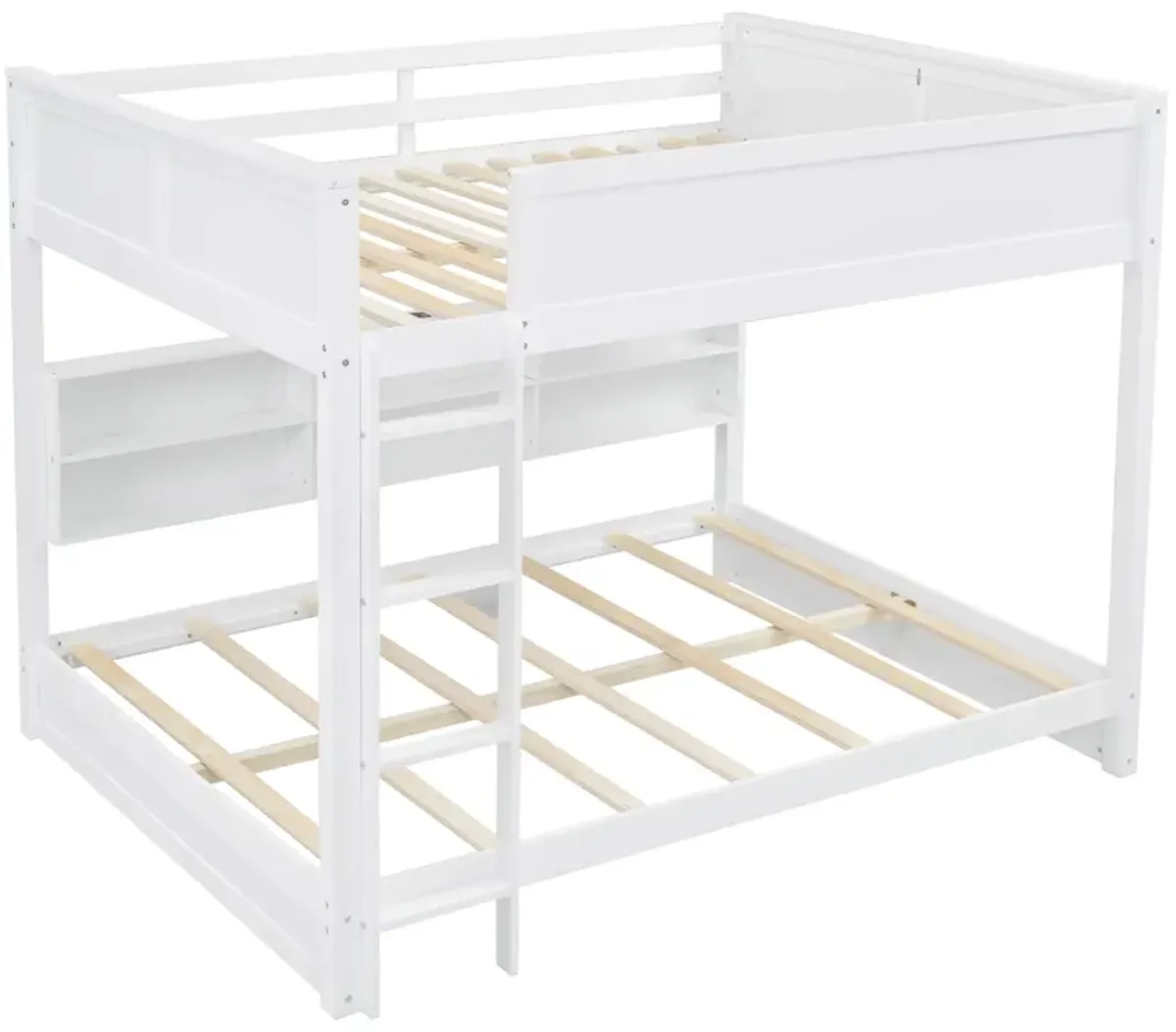 Merax Bunk Bed with Storage Cabinets and USB Ports