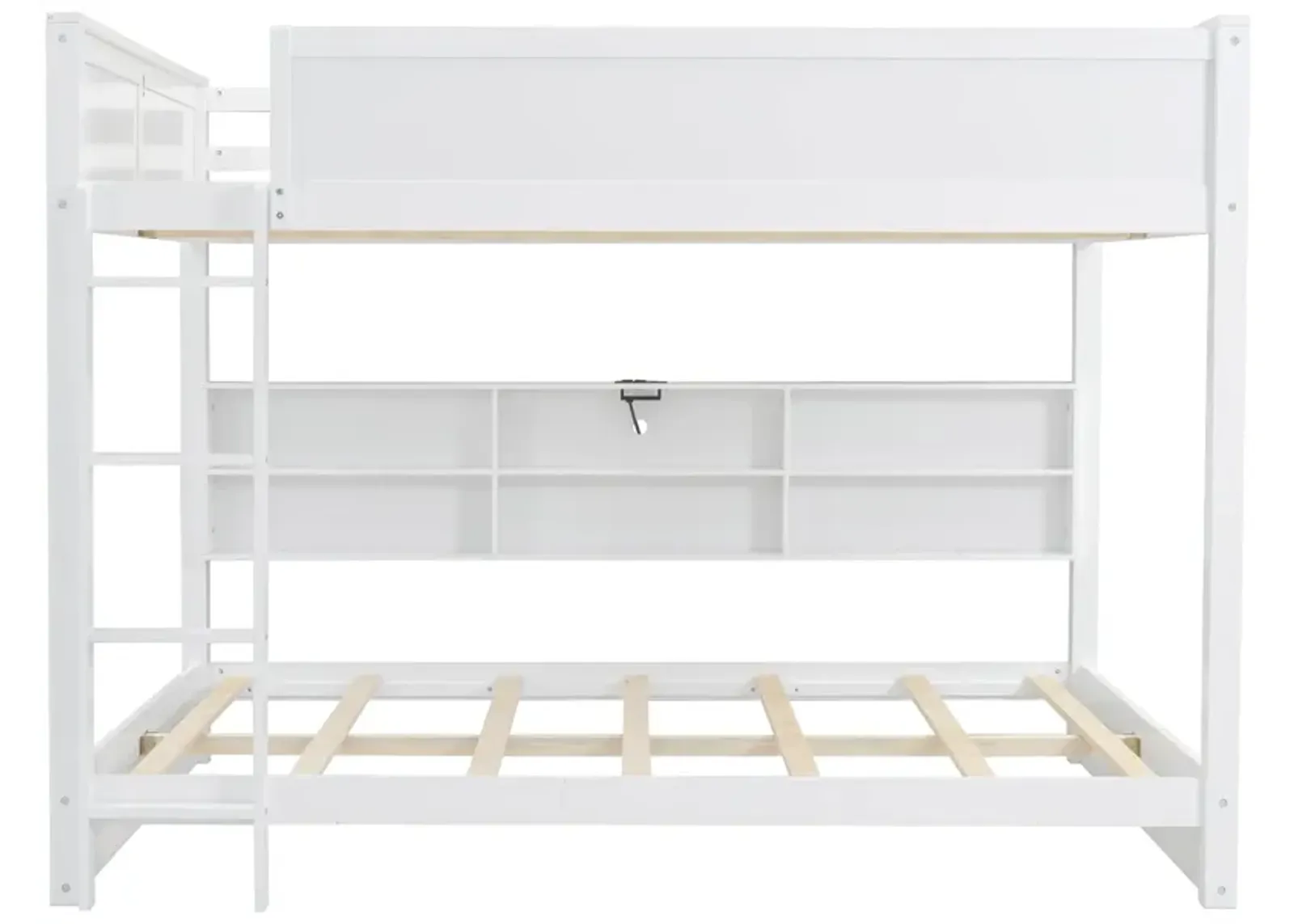 Merax Bunk Bed with Storage Cabinets and USB Ports