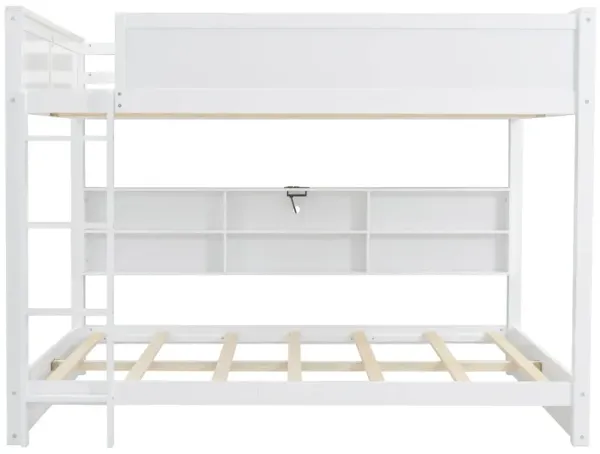 Merax Bunk Bed with Storage Cabinets and USB Ports