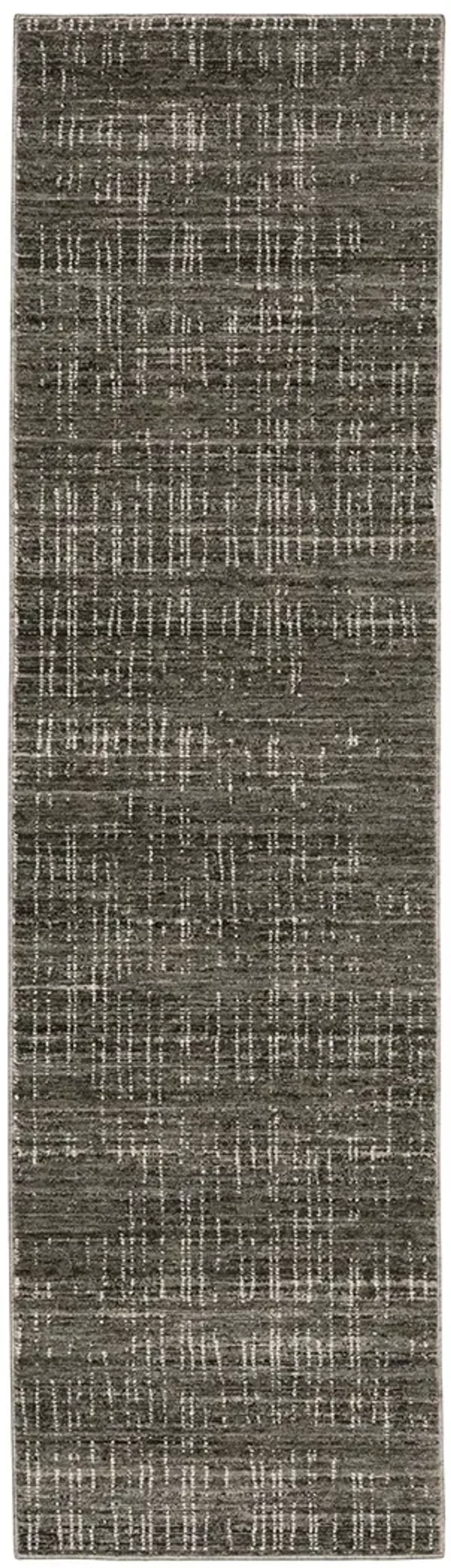 Nebulous 2'3" x 7'6" Char Rug