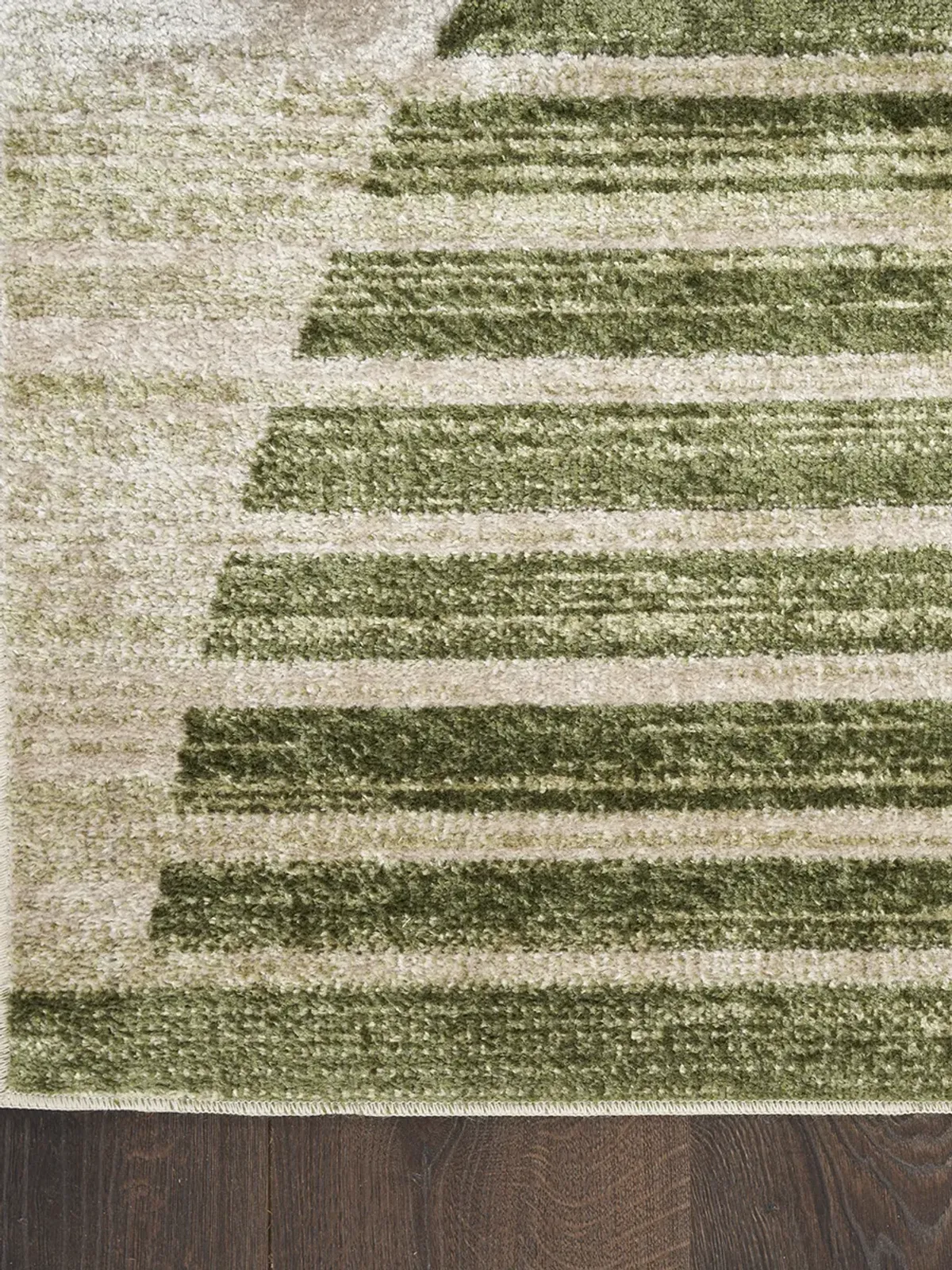 Astra Machine Washable ASW03 Ivory/Olive 2' x 6' Rug
