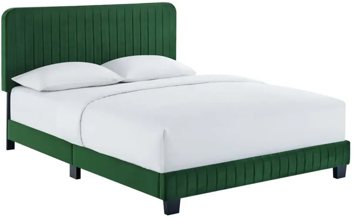 Modway - Celine Channel Tufted Performance Velvet King Platform Bed