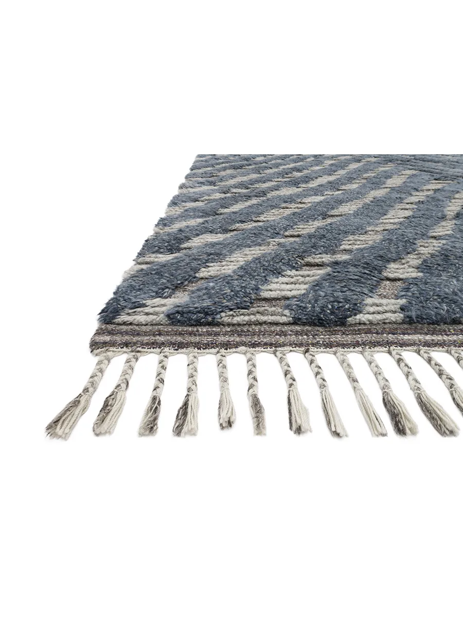 Khalid KF06 Blue/Pewter 8'6" x 11'6" Rug