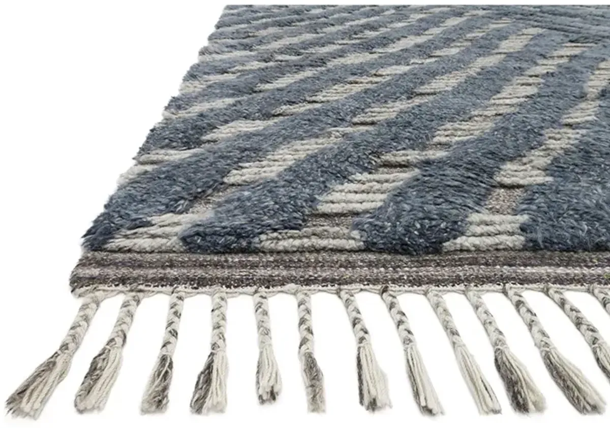 Khalid KF06 Blue/Pewter 8'6" x 11'6" Rug