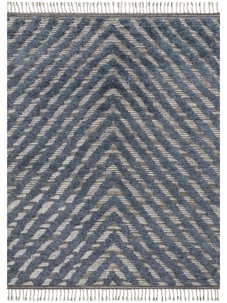 Khalid KF06 Blue/Pewter 8'6" x 11'6" Rug