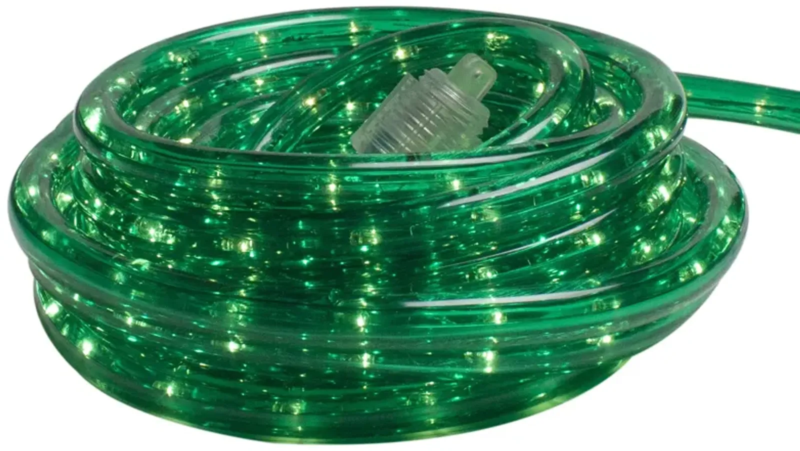 100' Green Incandescent Outdoor Christmas Rope Lights