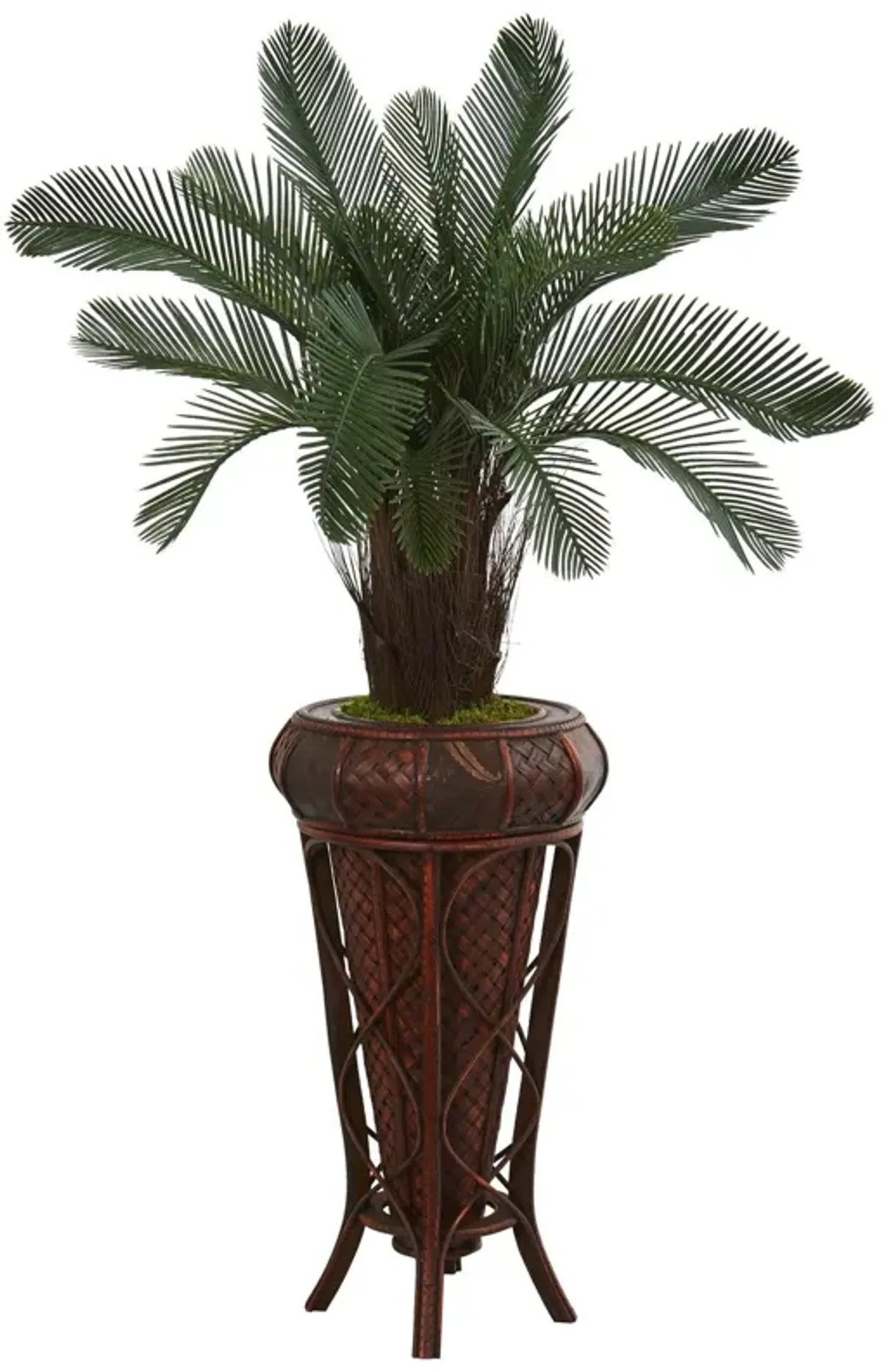 Nearly Natural 4-ft Cycas Artificial Tree in Decoorative Stand