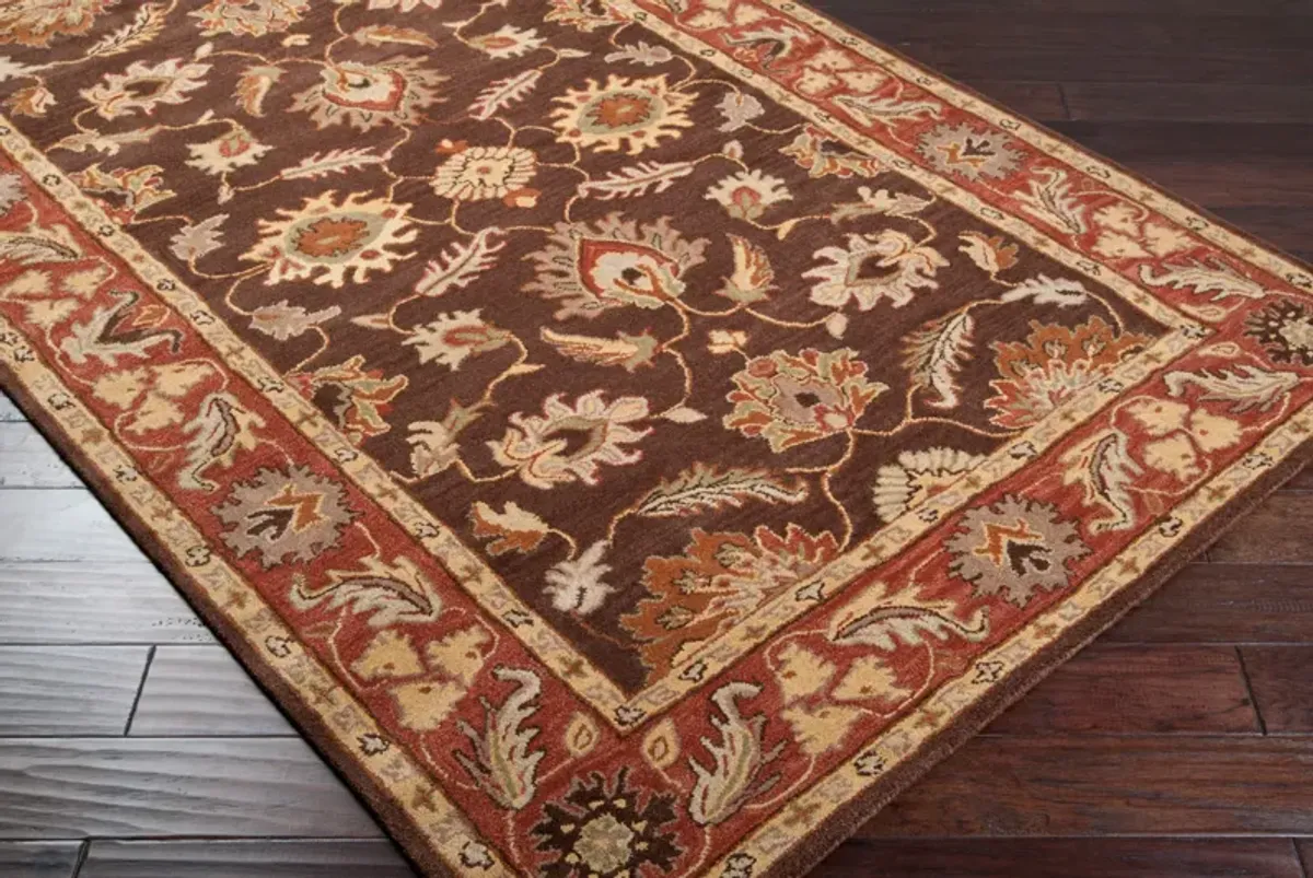 Caesar CAE-1036 9'9' Round Brown Rug