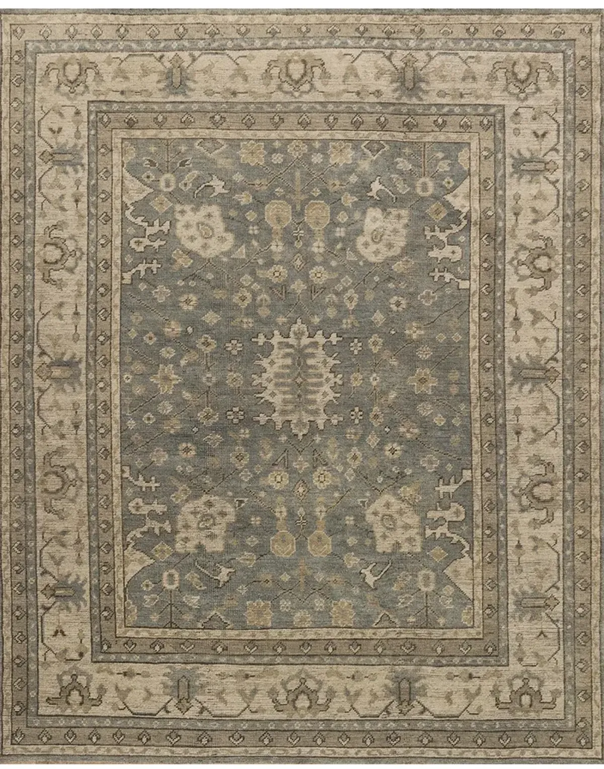 Heirloom HQ05 Aqua/Stone 9' x 12' Rug