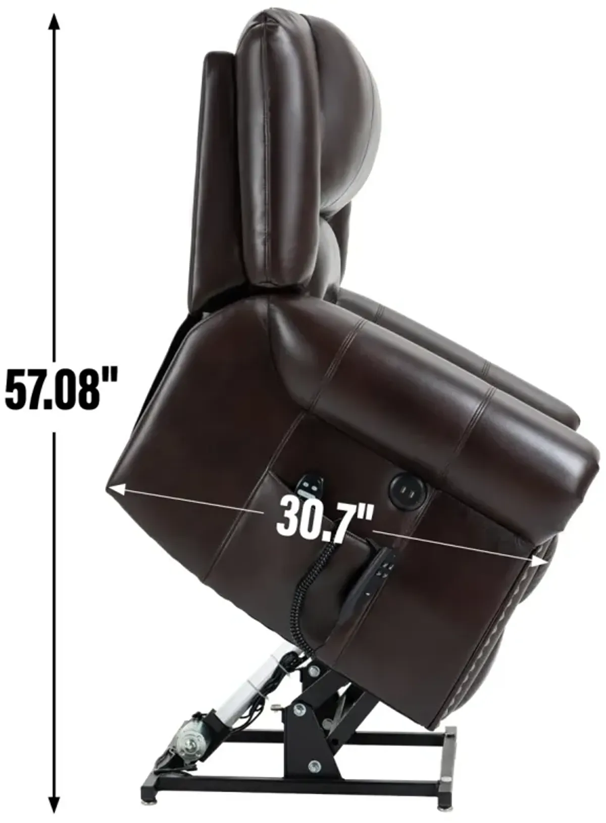 350 lbs Power Lift Recliner with Heat Massage