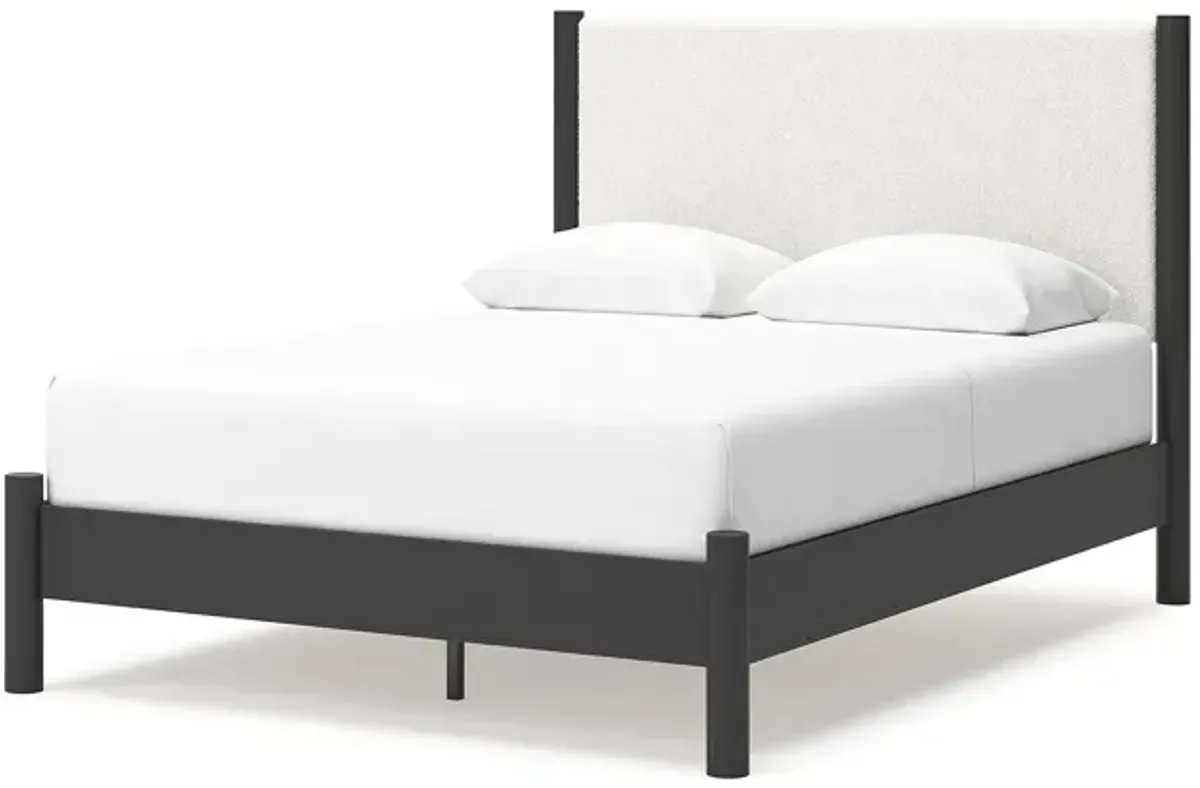 Queen Upholstered Panel Bed