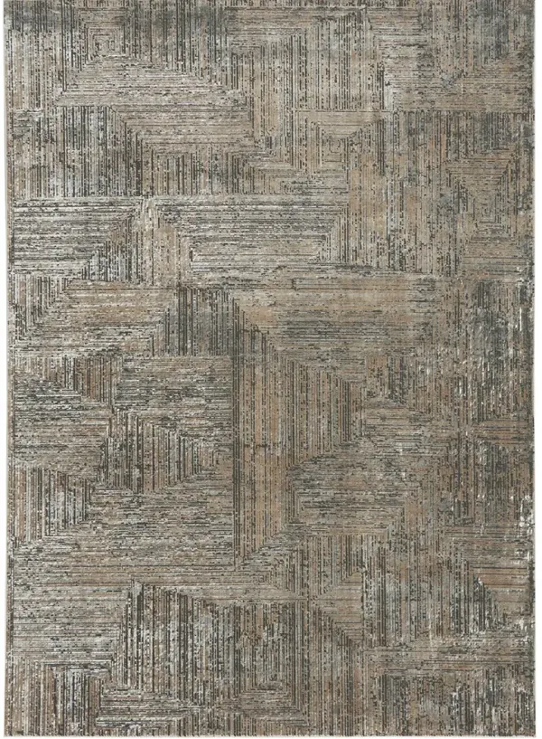 CK024 Irradiant IRR01 Black/Ivory 7'10" x 9'10" Rug