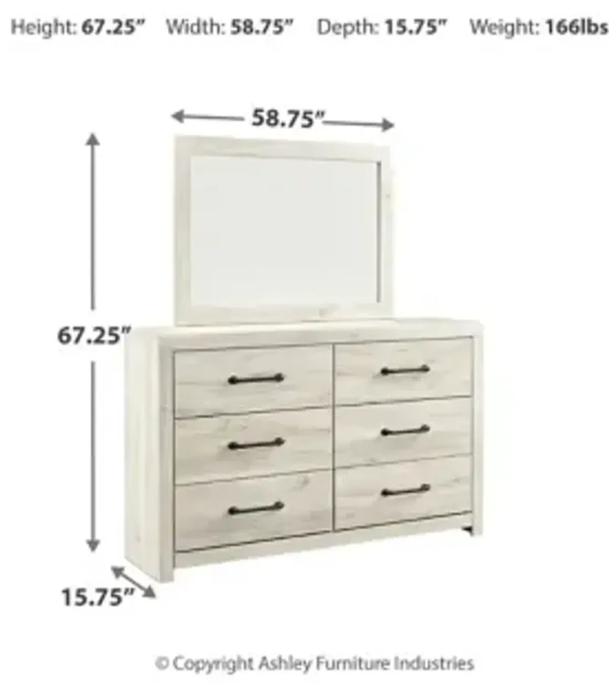 Cambeck Dresser and Mirror