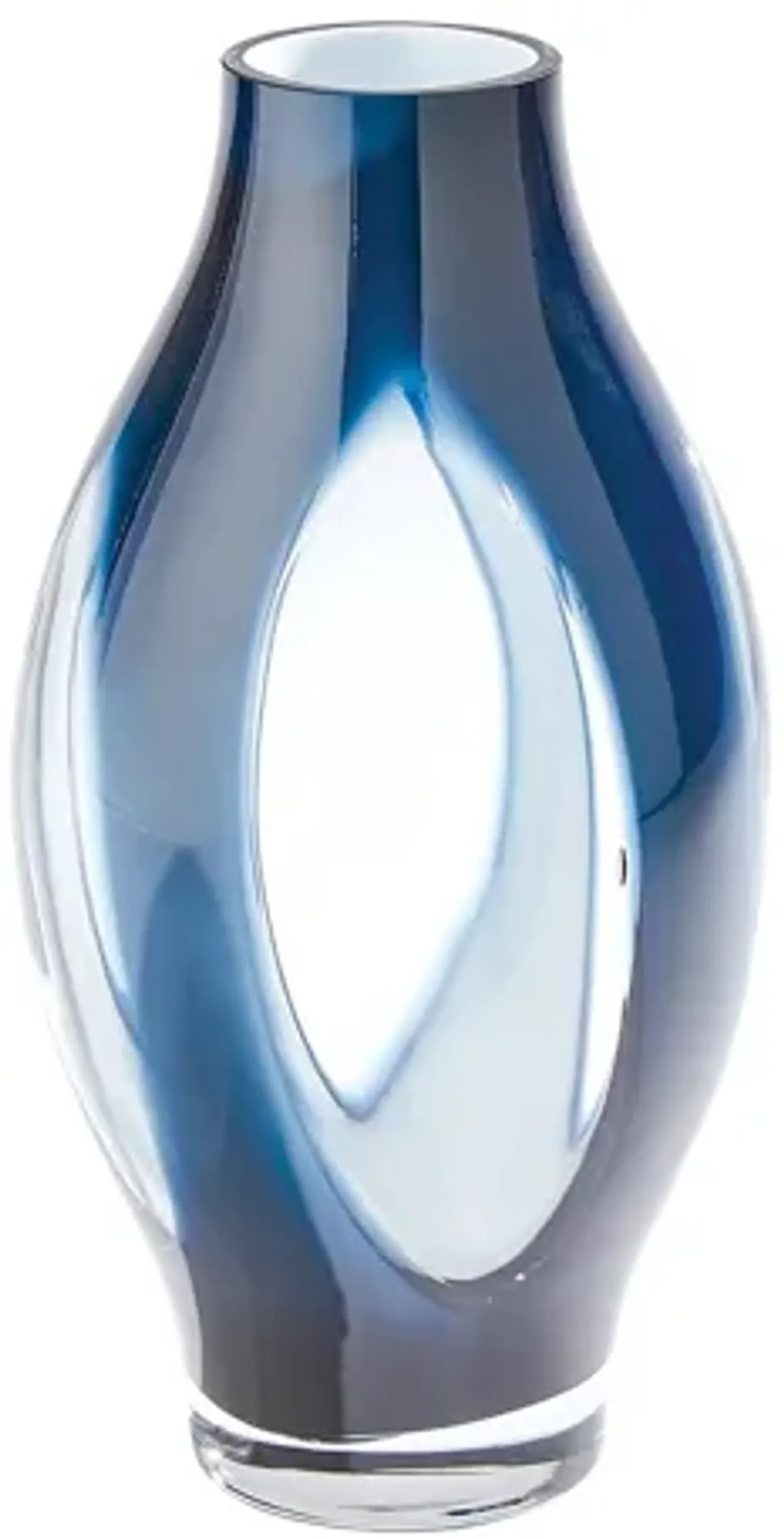 Fly Through Vase- Blue-Small