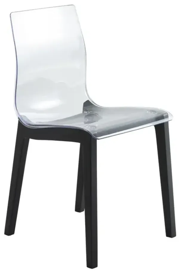 LeisureMod Marsden Modern Dining Side Chair With Beech Wood Legs