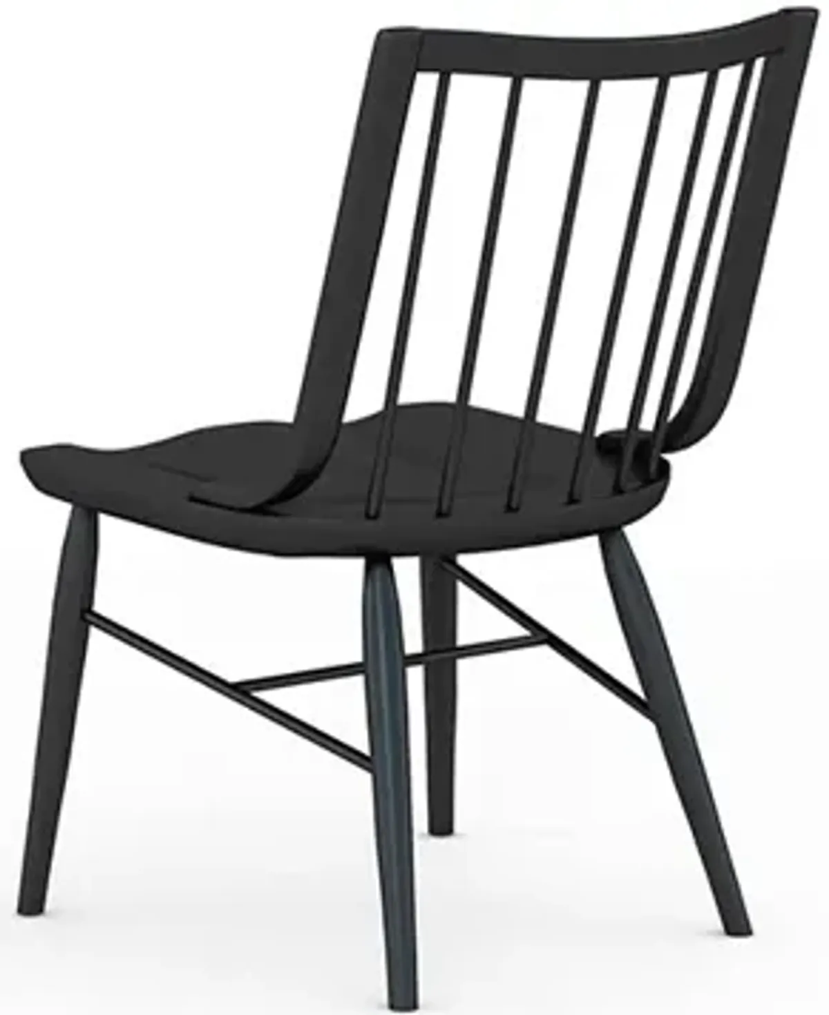 Frame Windsor Side Chair Accent Black (Set of 2)