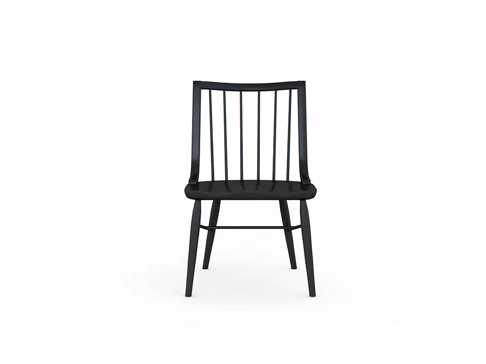 Frame Windsor Side Chair Accent Black (Set of 2)