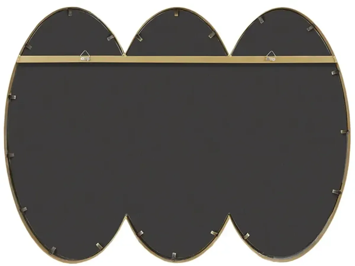 Gracie Mills Randal Vintage Large Overlapping Oval Trio Wall Mirror