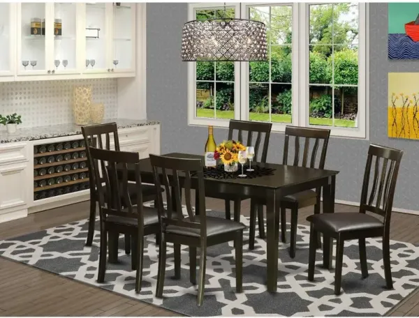 7 PC Dining room set for 6-Dining Table and 6 Dining Chairs