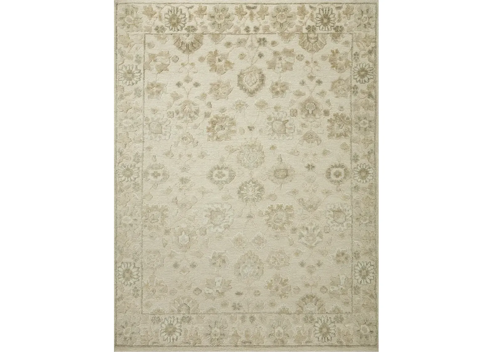 Ingrid ING-02 Natural / Sage 7''9" x 9''9" Rug by Magnolia Home By Joanna Gaines