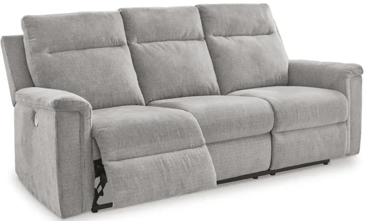 Barnsana Power Reclining Sofa in Ash