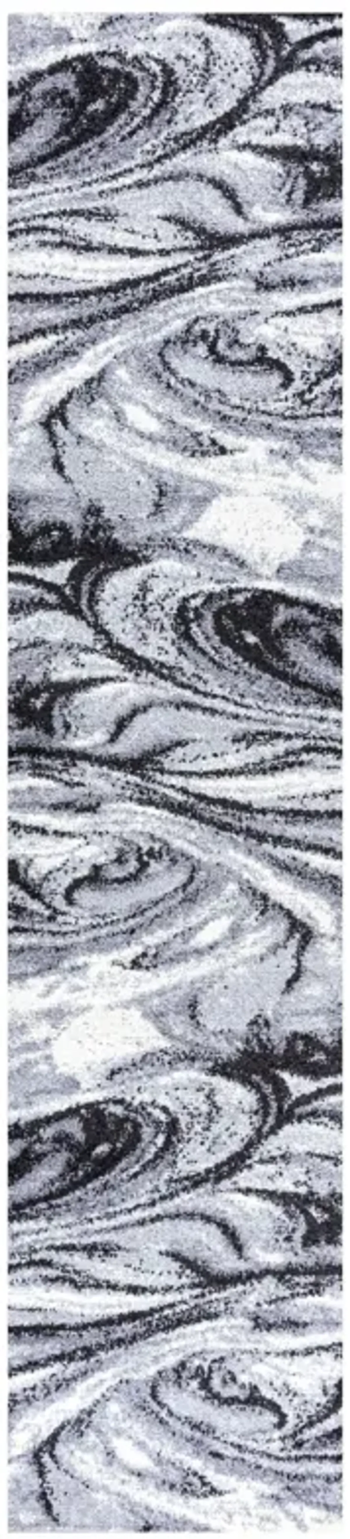 Viscon Abstract Marble Contemporary Area Rug