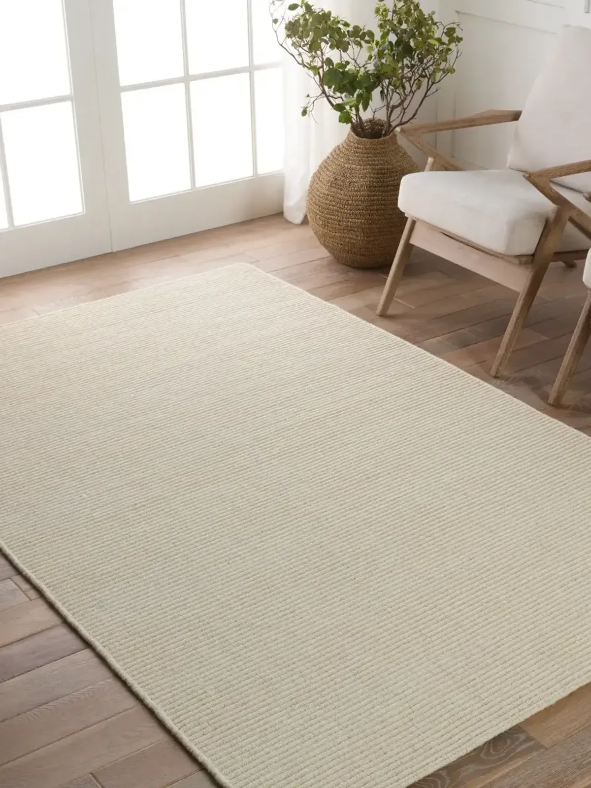 Strada Shyre White 9' x 12' Rug