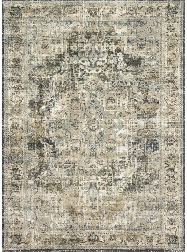 James JAE03 Natural/Fog 3'7" x 5'7" Rug by Magnolia Home by Joanna Gaines