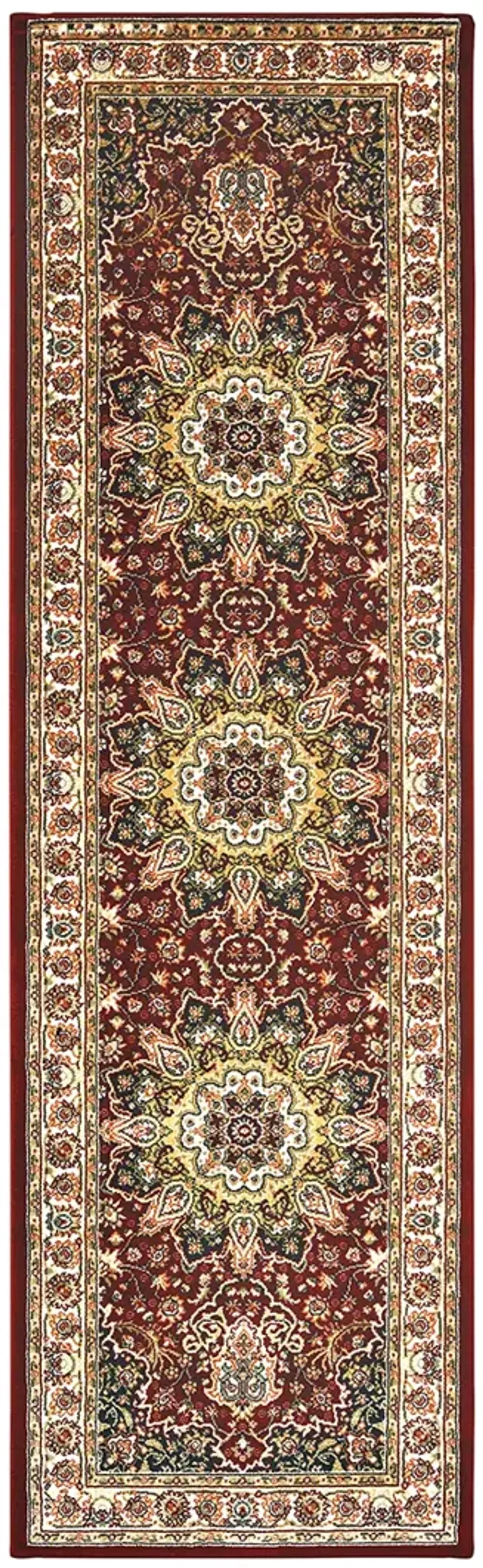 Kashan 2'3" x 7'6" Red Rug