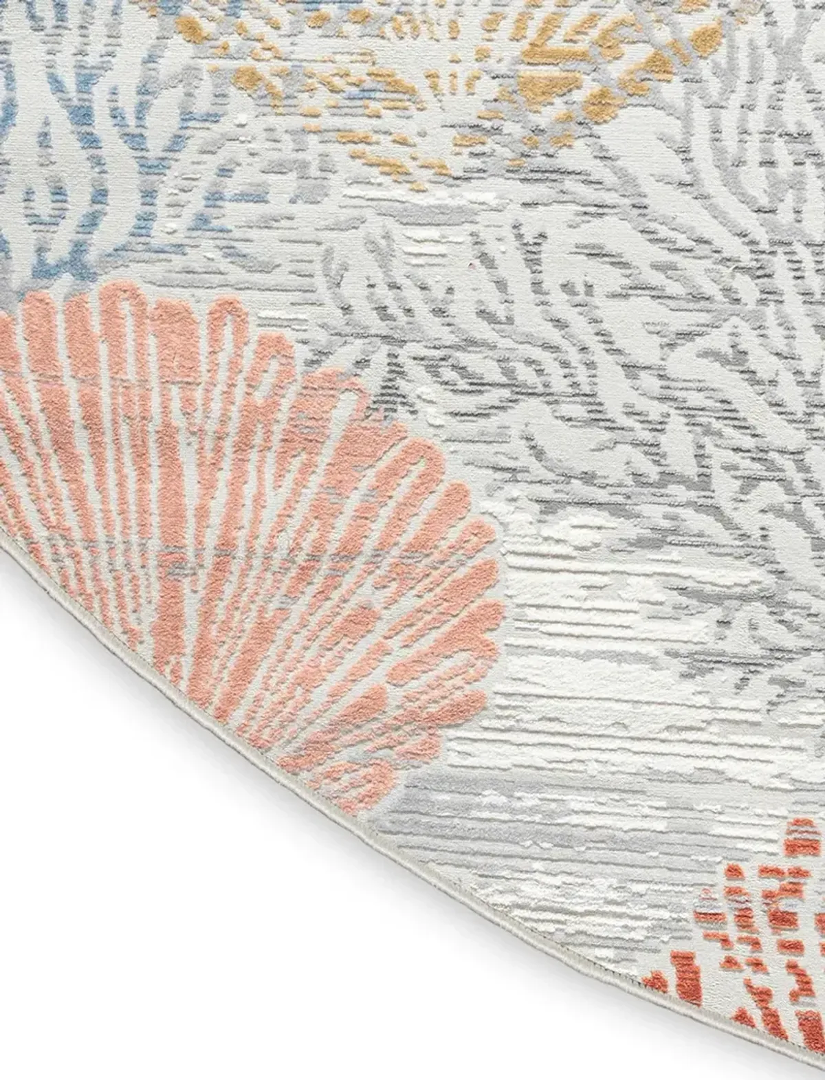 Seaside SDS04 Multicolor 5'3" x Round Rug
