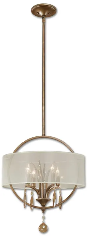 Uttermost Alenya 4 Light Fabric Drum Pendant