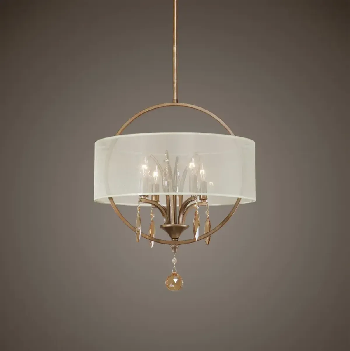 Uttermost Alenya 4 Light Fabric Drum Pendant