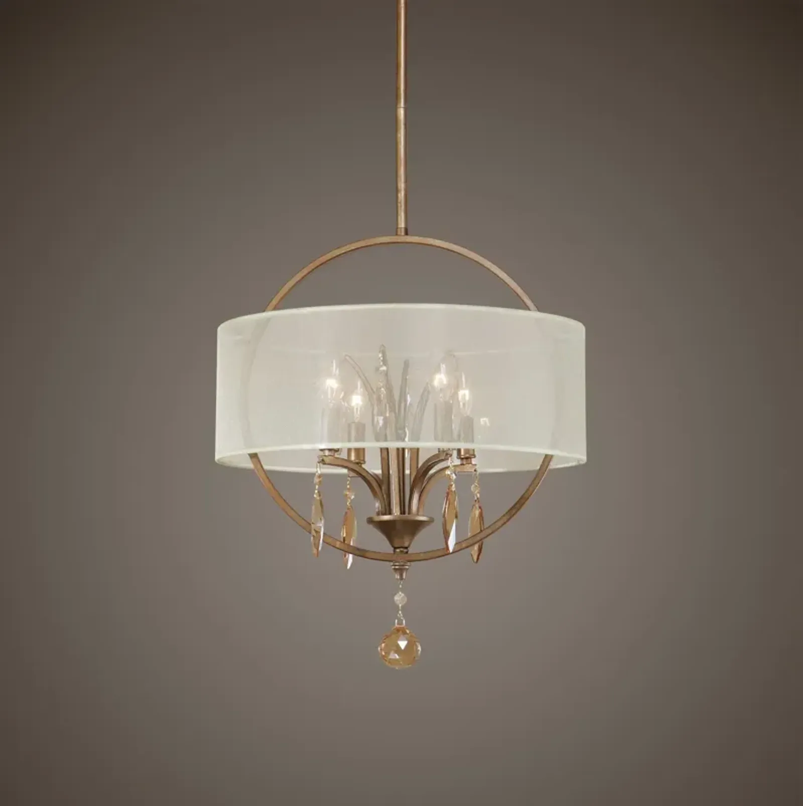 Uttermost Alenya 4 Light Fabric Drum Pendant