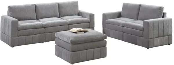 Streamdale 6-Piece Modular Sectional Set: Granite