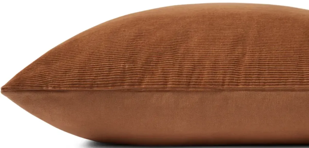 Beatrice PMH0048 Gold 22''x22'' Down Pillow by Magnolia Home by Joanna Gaines x Loloi