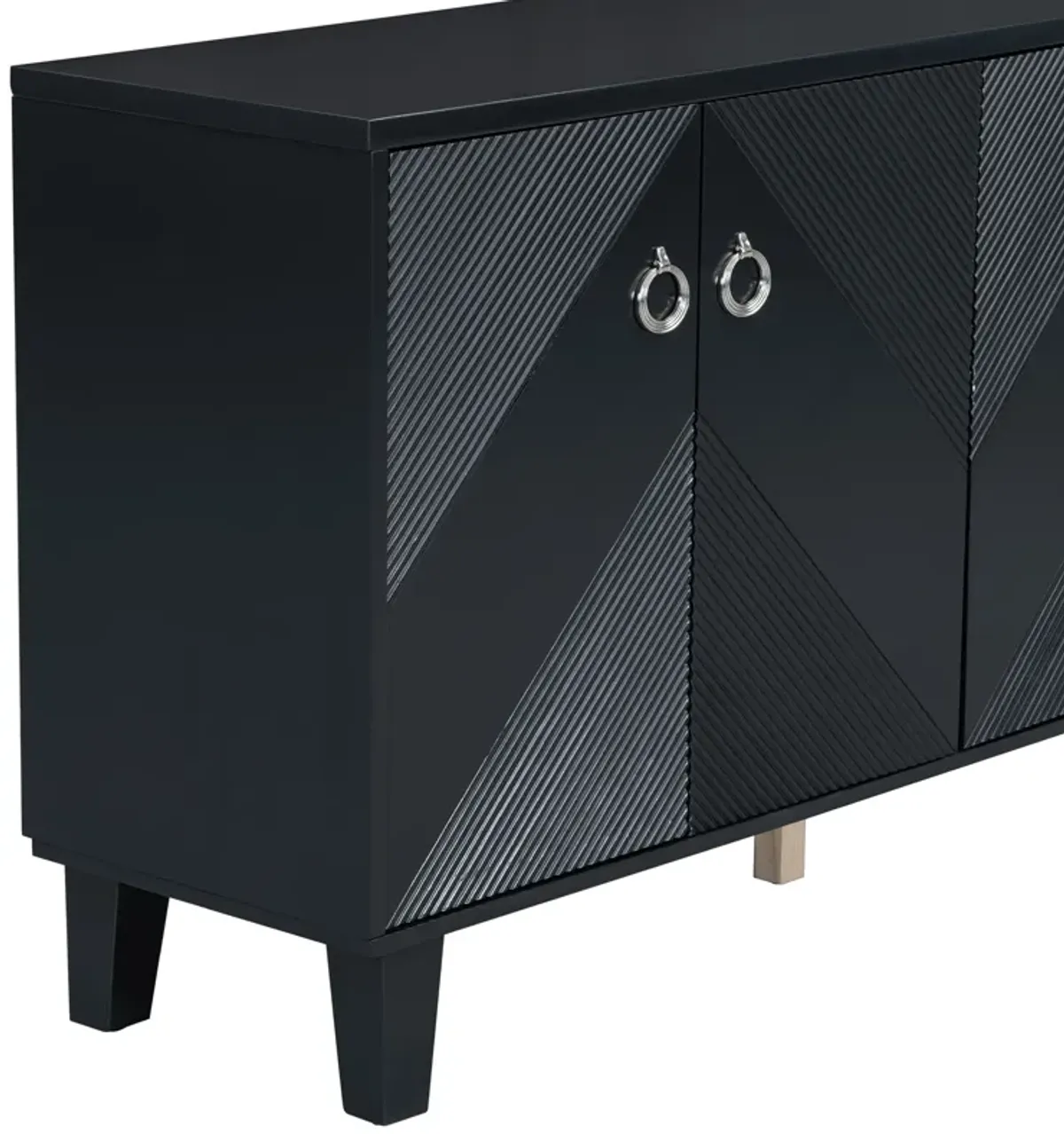 Merax Light Luxury Geometric Patterns Cabinet