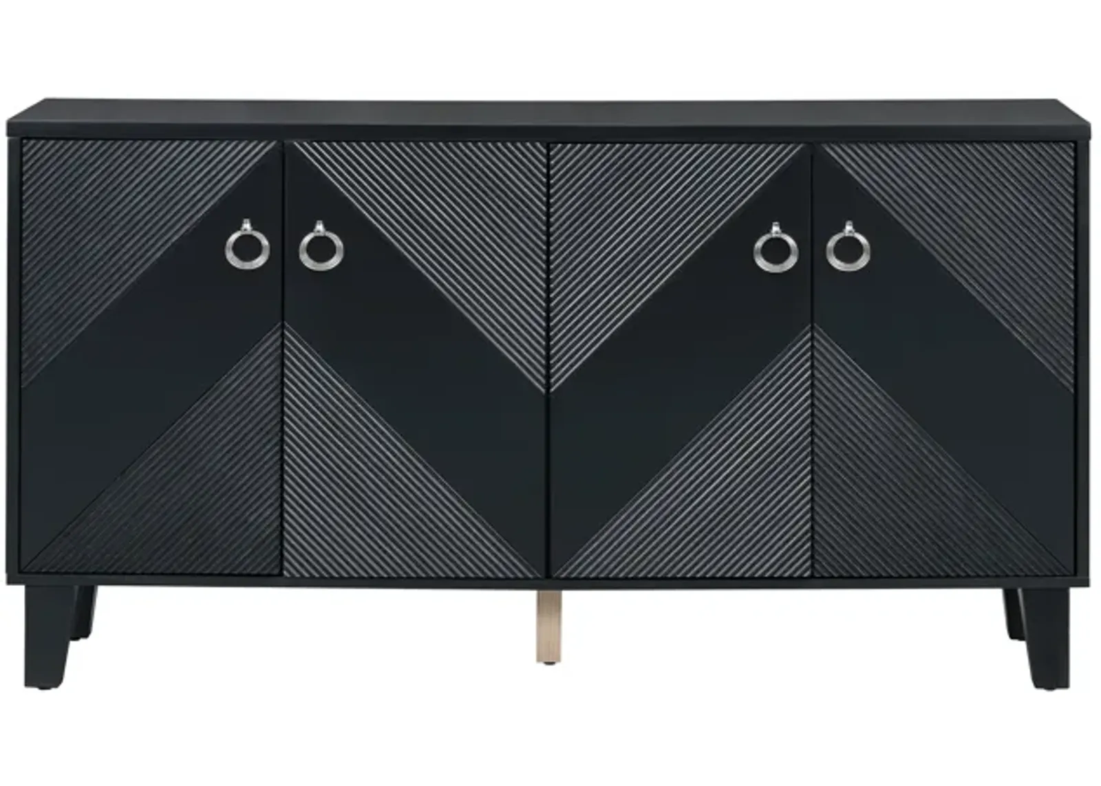 Merax Light Luxury Geometric Patterns Cabinet