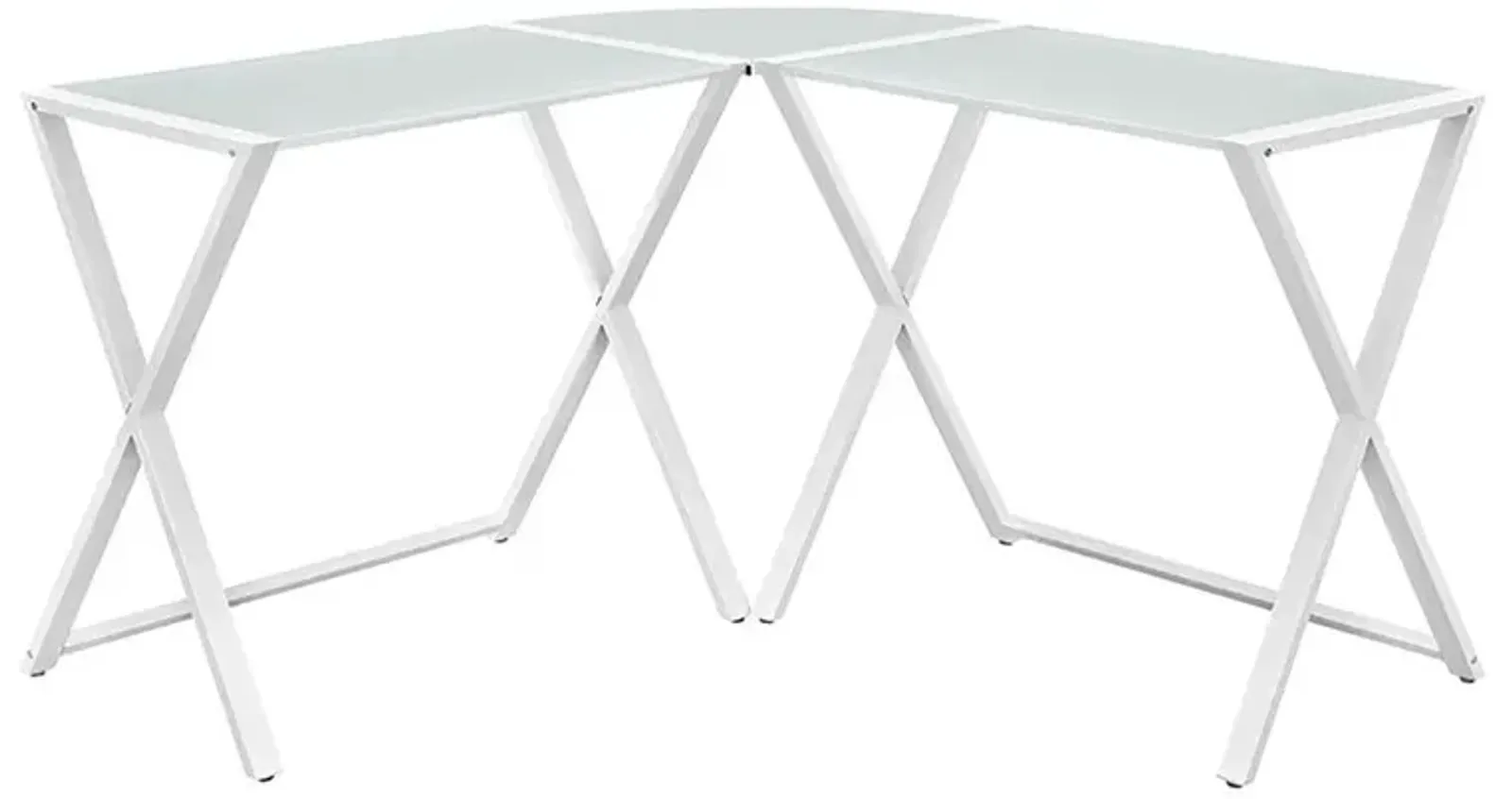 Belen Kox White L-Shaped Computer Desk, Belen Kox