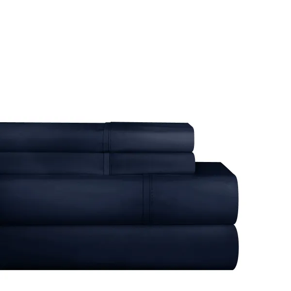 Pointehaven 200 Thread Count Combed Cotton Percale 3 pc Sheet Set