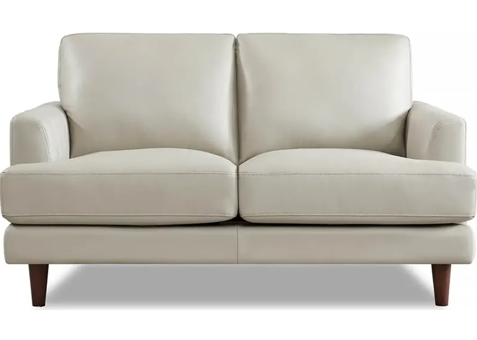 Cassia Top Grain Leather Loveseat