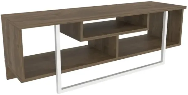 Decorotika Asal 47 Tv  Stand - Walnut White