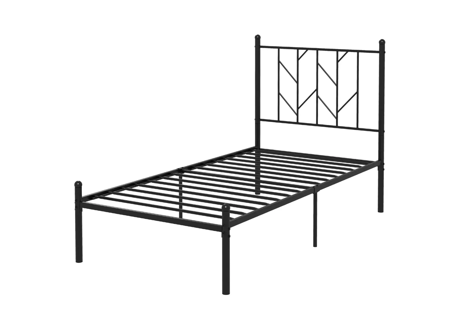 Platform Bed Frame with Sturdy Metal Slat Support