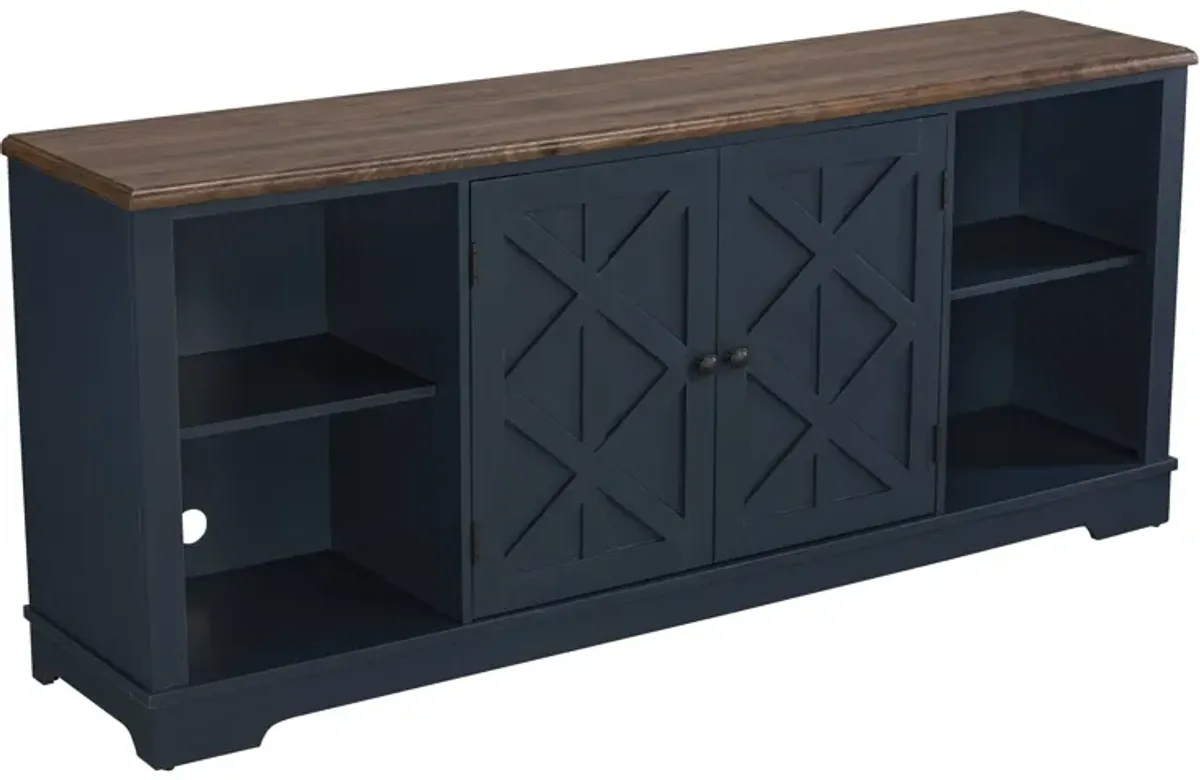 FESTIVO 70-inch Extra-Wide Rustic TV Stand for 80" TVs