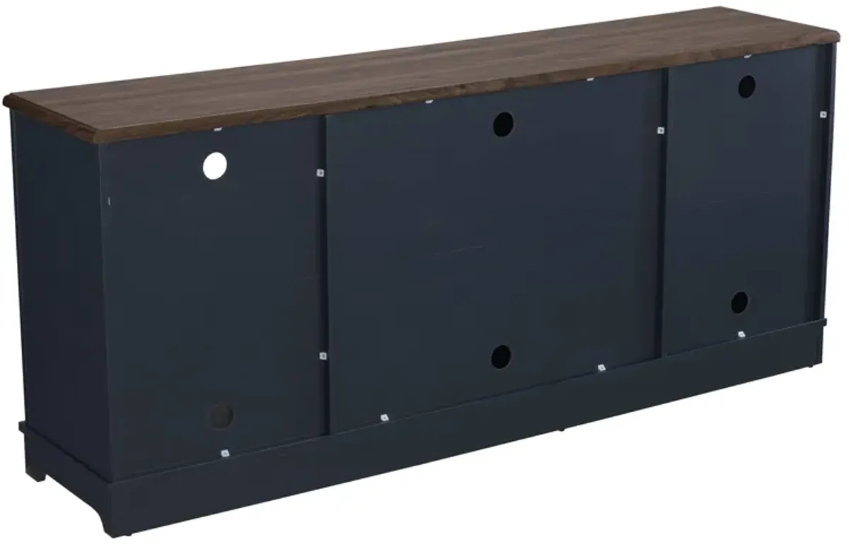 FESTIVO 70-inch Extra-Wide Rustic TV Stand for 80" TVs