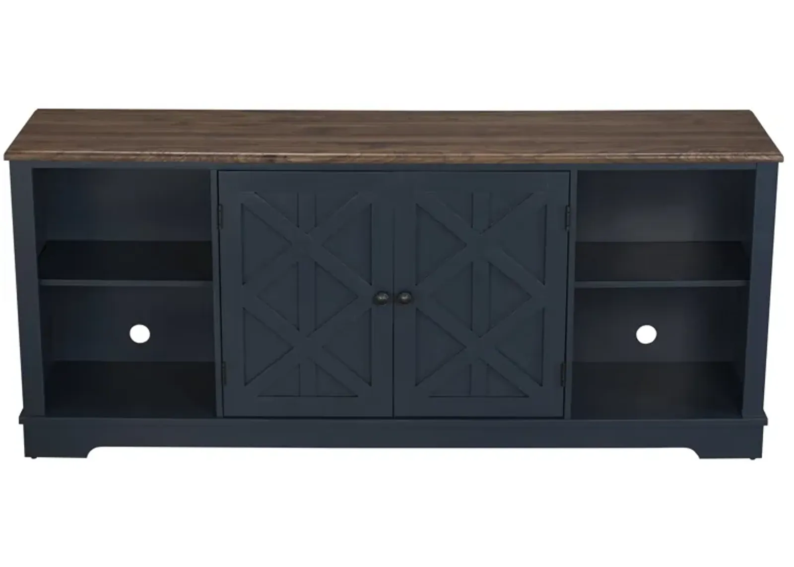 FESTIVO 70-inch Extra-Wide Rustic TV Stand for 80" TVs