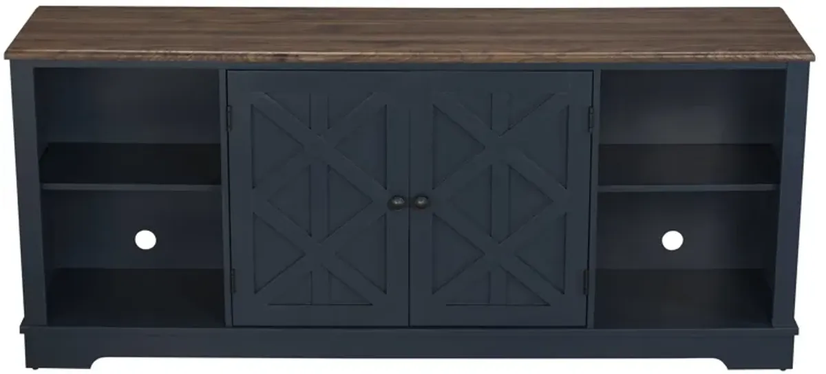 FESTIVO 70-inch Extra-Wide Rustic TV Stand for 80" TVs