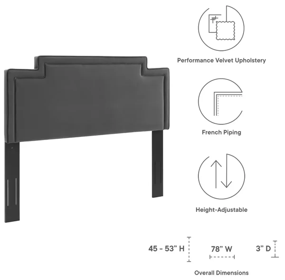 Modway - Transfix Performance Velvet King/California King Headboard